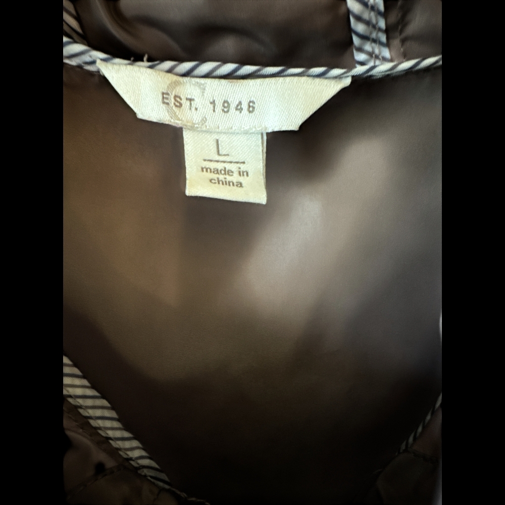 Women's Tan Hooded Windbreaker Jacket - Picture 4 of 4